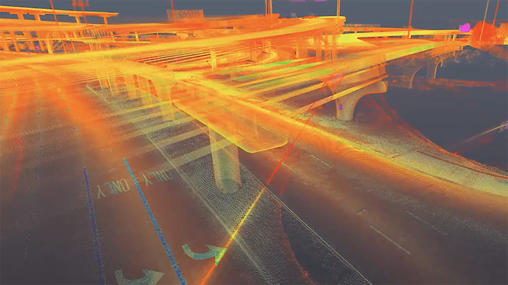 CEC® provided LiDAR mobile mapper services for an interchange in Dallas, Texas.