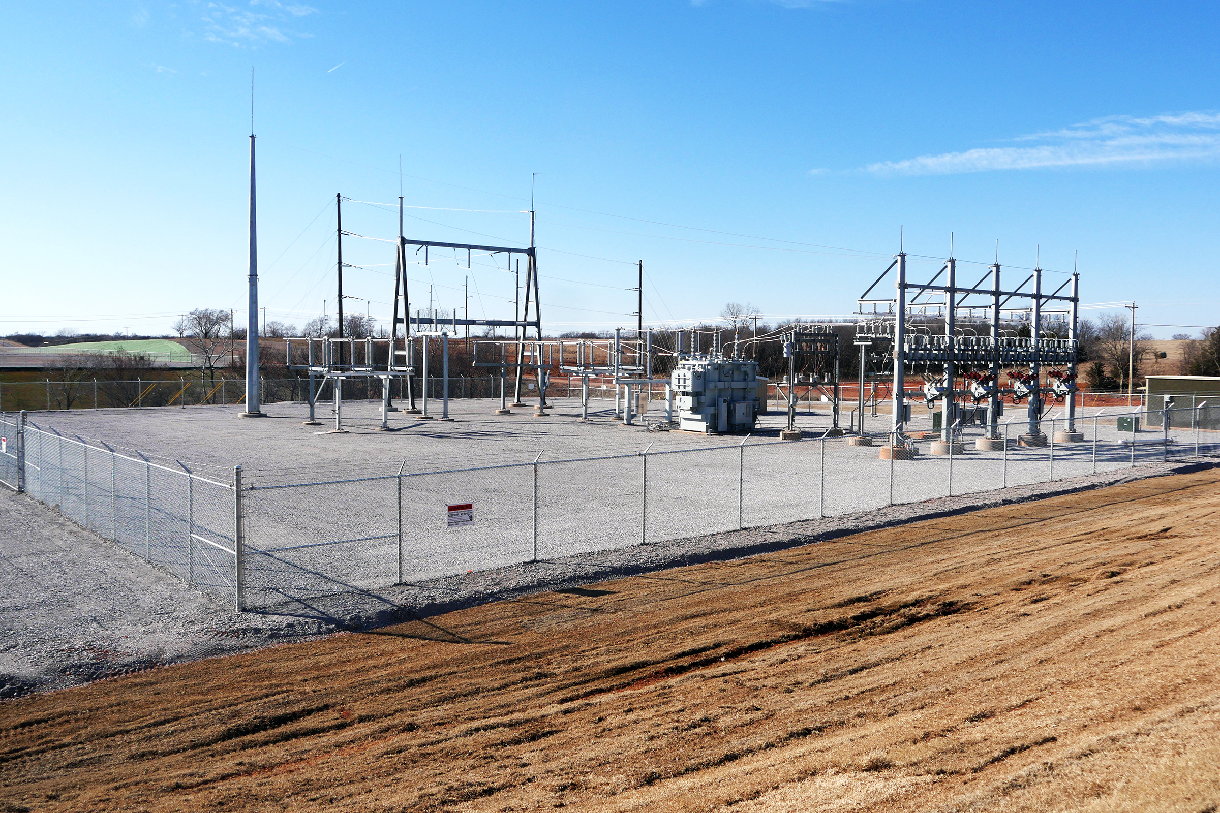 CEC® provided power substation design near Amber, Oklahoma