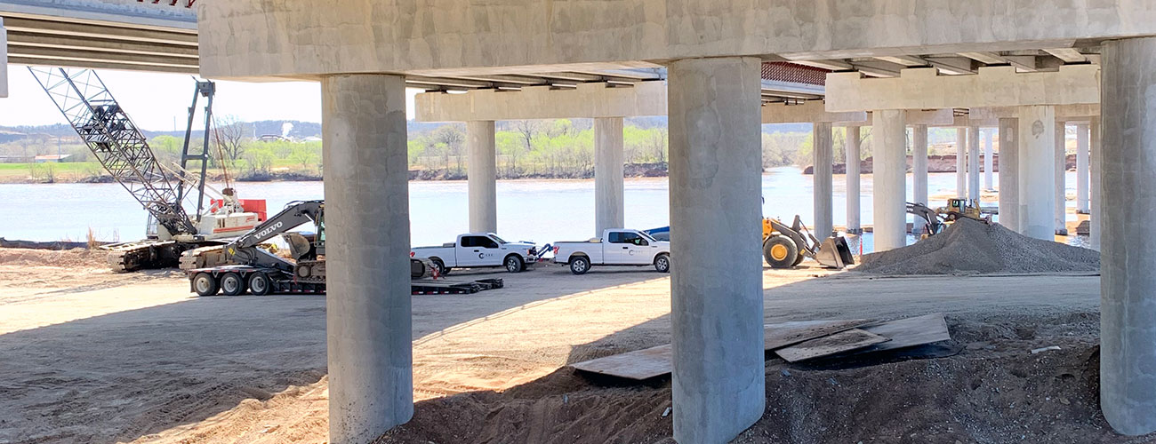 Materials testing services on the Gilcrease Turnpike Construction in Tulsa, OK provided by CEC®